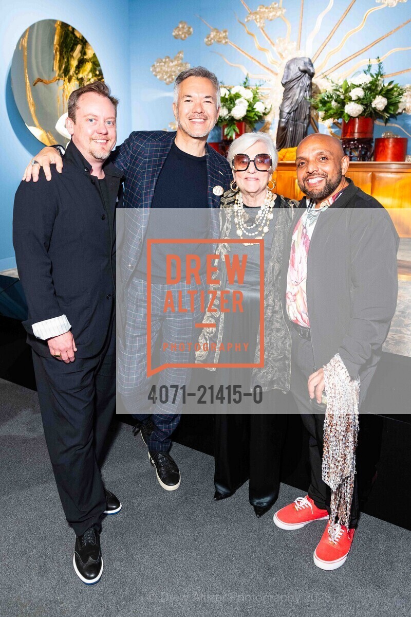 Patrick Welch, Eric Remman, Susanna Allen, Chuck Sardi, The San Francisco Fall Show Opening Night Gala, Festival Pavilion. 38 Fort Mason, SF, CA 94123 US, October 11th, 2023, Photo #4071-21415-0 Patrick Welch, Eric Remman, Susanna Allen, Chuck Sardi, Photo #4071-21415-0