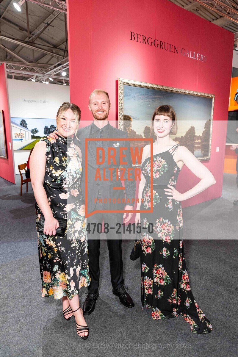Megan Peters, Sam Anderson, Natalie Winer, The San Francisco Fall Show Opening Night Gala, Festival Pavilion. 38 Fort Mason, SF, CA 94123 US, October 11th, 2023, Photo #4708-21415-0 Megan Peters, Sam Anderson, Natalie Winer, Photo #4708-21415-0