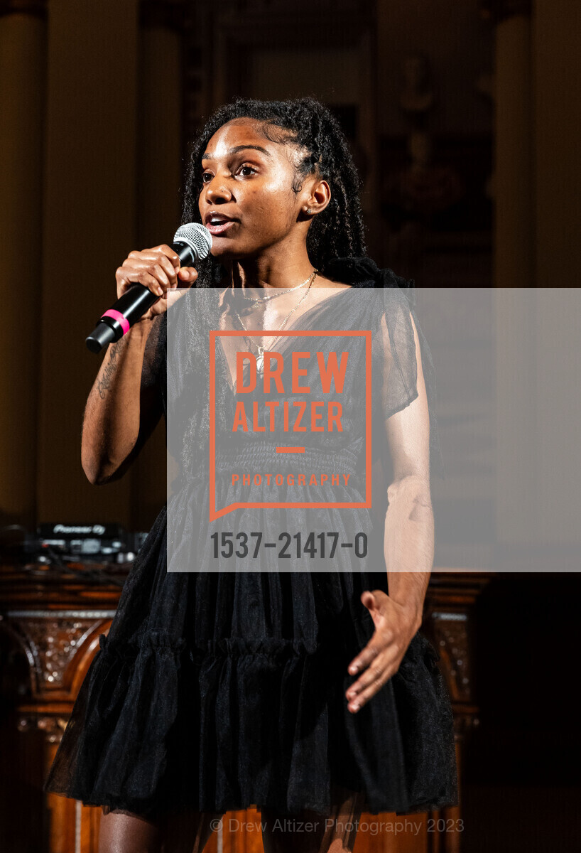 Aurion Wiley-Green, welovesf Gala & Fundraiser, Saint Joseph's Art Society. 1401 Howard St, SF, CA 94103 US, October 11th, 2023, Photo #1537-21417-0 Aurion Wiley-Green, Photo #1537-21417-0