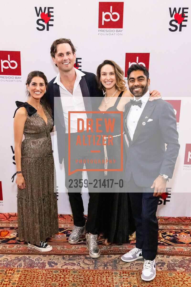 Cimeran Kapur, Keith Delaney, Hilary Hogan, Kabir Seth, welovesf Gala & Fundraiser, Saint Joseph's Art Society. 1401 Howard St, SF, CA 94103 US, October 11th, 2023, Photo #2359-21417-0 Cimeran Kapur, Keith Delaney, Hilary Hogan, Kabir Seth, Photo #2359-21417-0