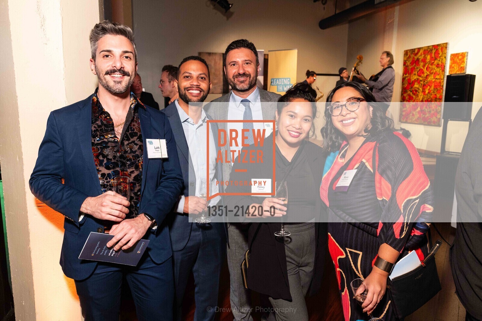 Laith Nuqul, Victor Nunez, Nino Adamo, Holsey Johnson, Bianca Flores Johnson, St. Anthony's LEADING THE WAY, Terra Gallery & Event Venue. 511 Harrison St, SF, CA 94105 US, Photo #1351-21420-0 Laith Nuqul, Victor Nunez, Nino Adamo, Holsey Johnson, Bianca Flores Johnson, Photo #1351-21420-0