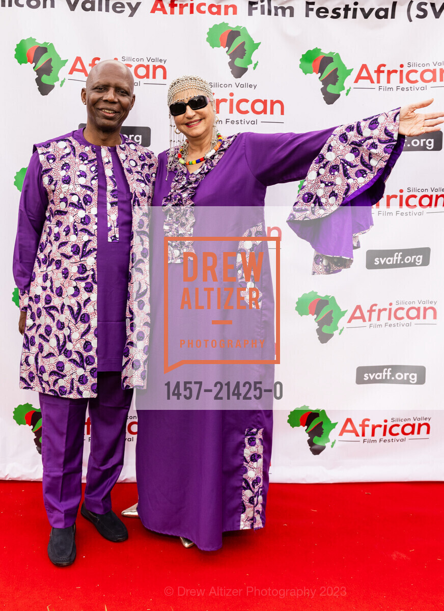 Firdoze Bulbulia, Faith Isiakpere, Opening Night for Silicon Valley African Film Festival, Historic Hoover Theatre. 1635 Park Ave, San Jose, CA 95126 US, October 13th, 2023, Photo #1457-21425-0 Firdoze Bulbulia, Faith Isiakpere, Photo #1457-21425-0
