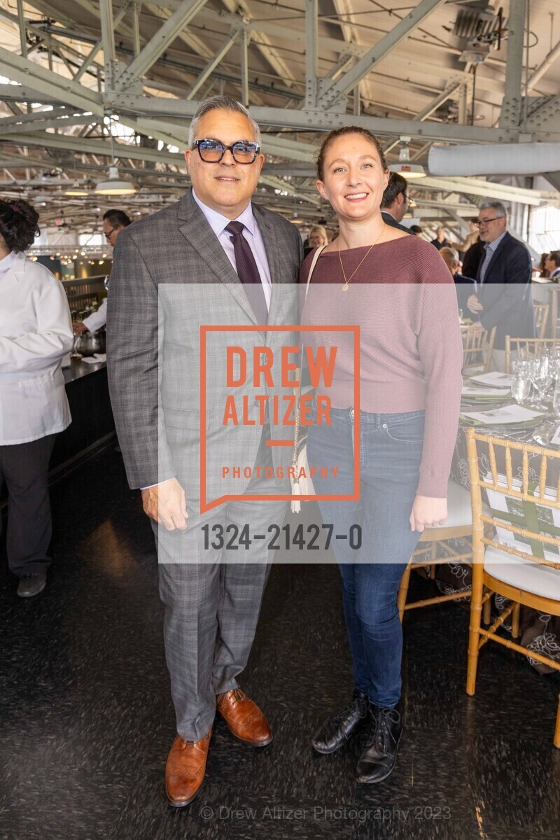 George Brazil, Megan Leicht, ICAA Fall Show Luncheon, Fort Mason Center for Arts and Culture. 2 Marina Blvd., SF, CA 94123 @ 2007 Franklin St, SF, CA 94109 US, October 14th, 2023, Photo #1324-21427-0 George Brazil, Megan Leicht, Photo #1324-21427-0