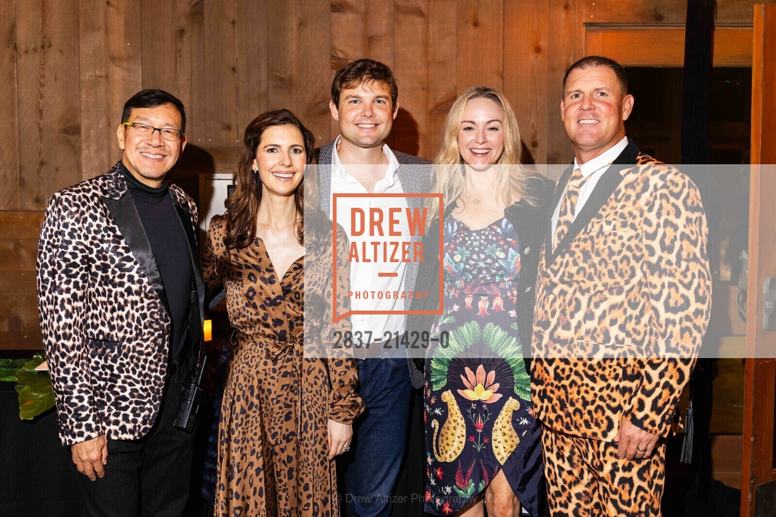Timothy Wu, Katie Arsenio Andereck, Will Andereck, Veronica Bell, Patrick Bell, The FUR BALL Benefiting the San Francisco Zoo, SF Zoological Society. 1 Zoo Rd, SF, CA 94132 US, October 14th, 2023, Photo #2837-21429-0 Timothy Wu, Katie Arsenio Andereck, Will Andereck, Veronica Bell, Patrick Bell, Photo #2837-21429-0