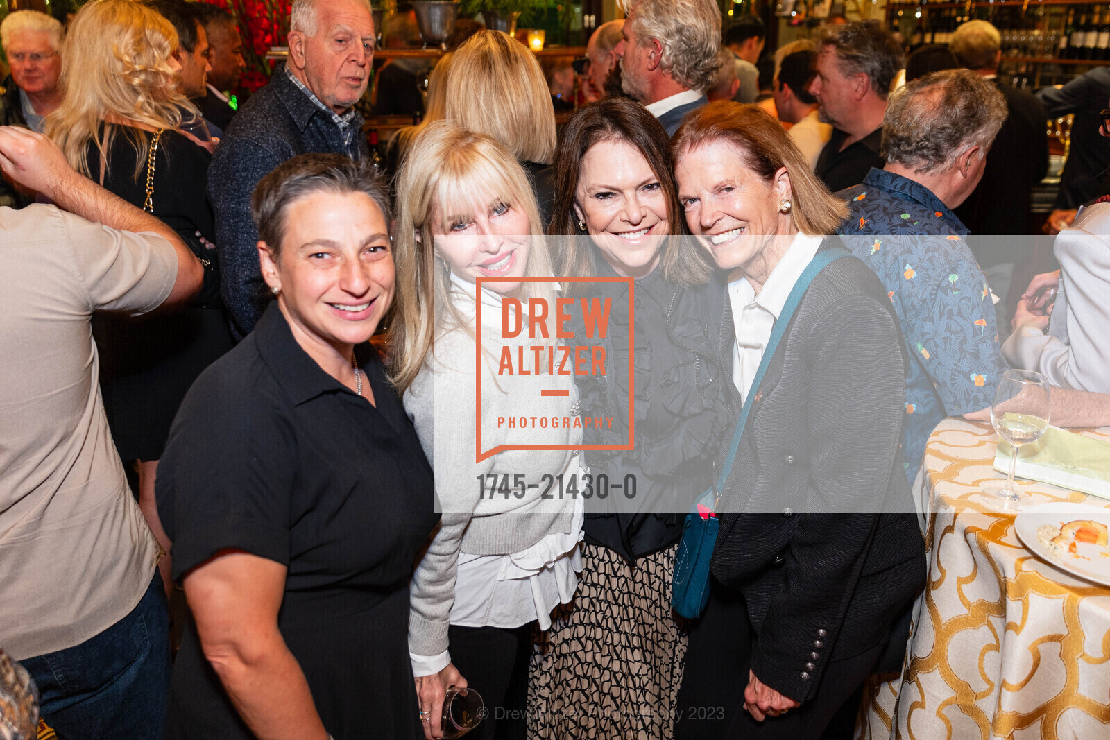 Jennifer Holdman, Ginger Martin, Elyse Walker, Carol Norfleet, BOUCHON'S 25th Anniversary Celebration, Bouchon Bistro. 6534 Washington St, Yountville, CA 94599 US, October 14th, 2023, Photo #1745-21430-0 Jennifer Holdman, Ginger Martin, Elyse Walker, Carol Norfleet, Photo #1745-21430-0