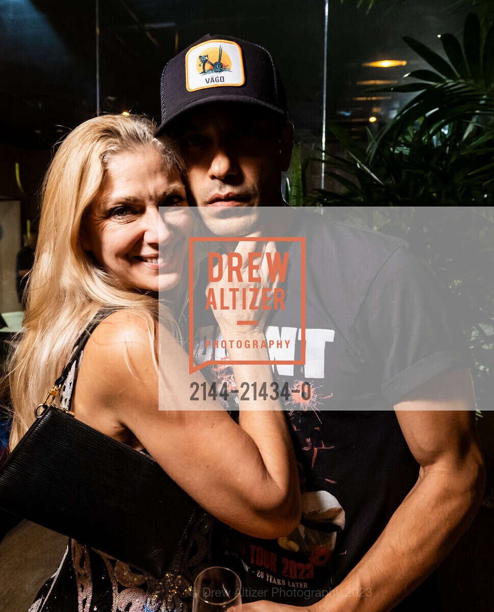 Krista Hoff, Hugo Lopez, Chotto Matte Grand Opening, Chotto Matte. 50 O'Farrell St, SF, CA 94108 US, October 20th, 2023, Photo #2144-21434-0 Krista Hoff, Hugo Lopez, Photo #2144-21434-0