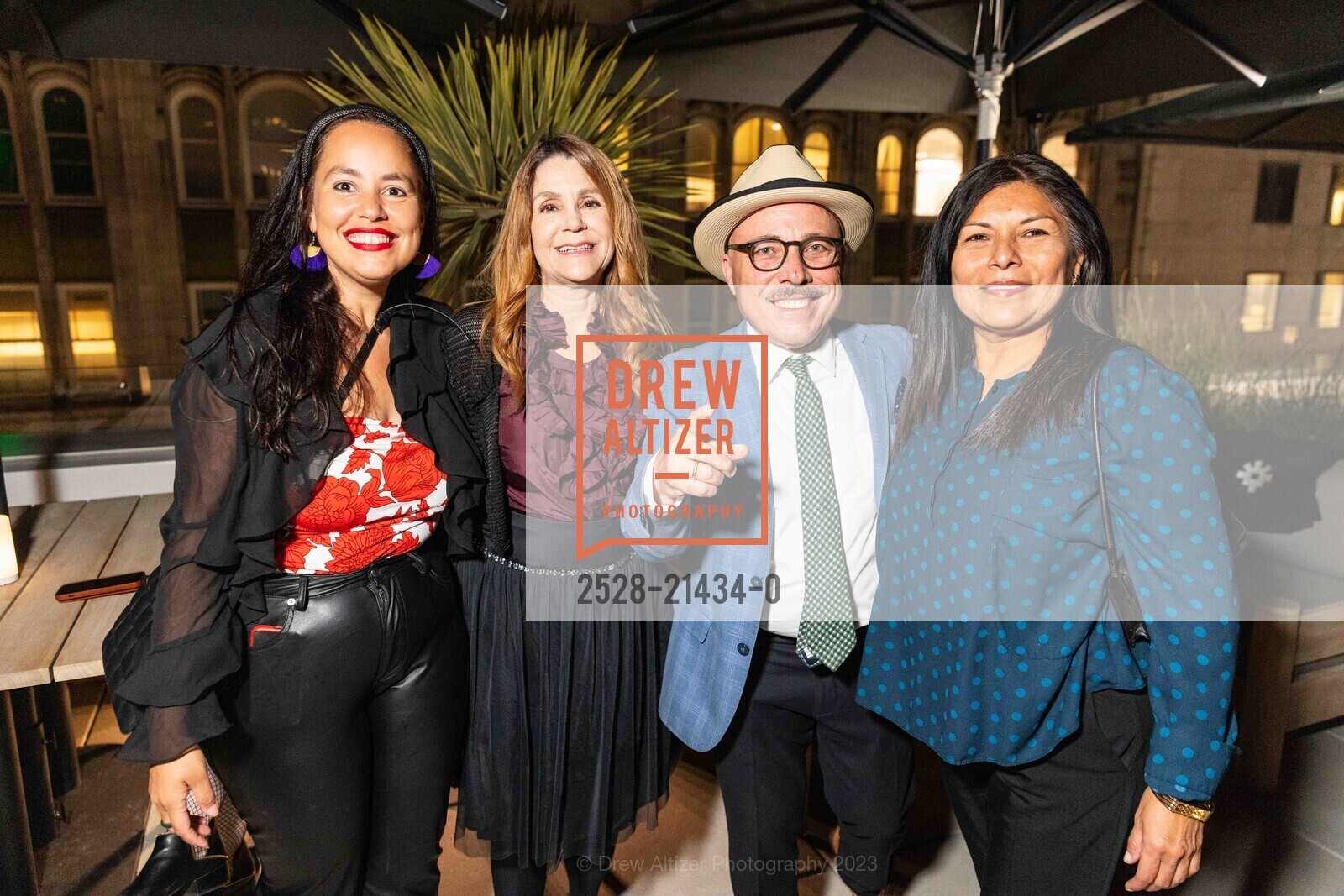 Sarah Souza, Gladys Soto, Vas Kiniris, Patricia Malgares, Chotto Matte Grand Opening, Chotto Matte. 50 O'Farrell St, SF, CA 94108 US, October 20th, 2023, Photo #2528-21434-0 Sarah Souza, Gladys Soto, Vas Kiniris, Patricia Malgares, Photo #2528-21434-0