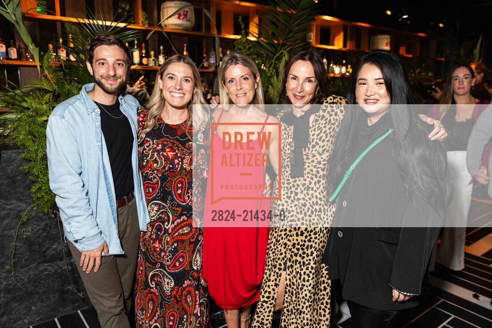 Andrew Garsetti, Sarah Nardolillo, Olivia McCall, Mary Wagstaff, Claudia Lew, Chotto Matte Grand Opening, Chotto Matte. 50 O'Farrell St, SF, CA 94108 US, October 20th, 2023, Photo #2824-21434-0 Andrew Garsetti, Sarah Nardolillo, Olivia McCall, Mary Wagstaff, Claudia Lew, Photo #2824-21434-0