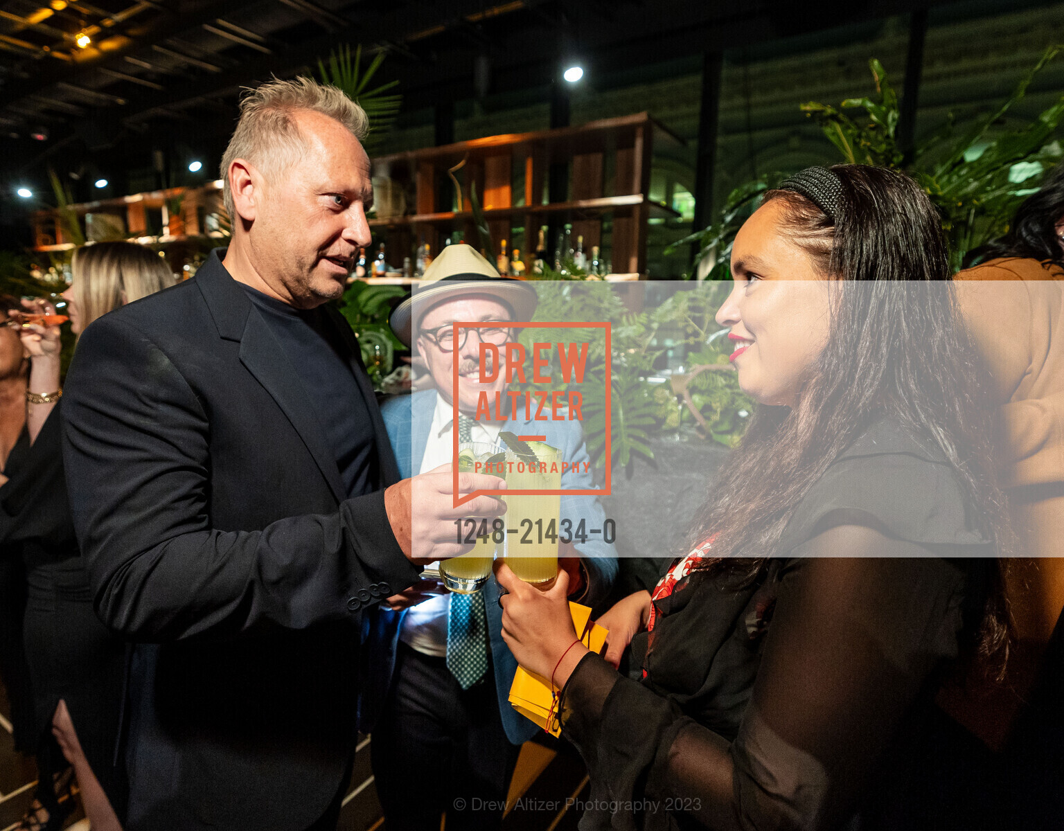 Kurt Zdesar, Vas Kiniris, Sarah Souza, Chotto Matte Grand Opening, Chotto Matte. 50 O'Farrell St, SF, CA 94108 US, October 20th, 2023, Photo #1248-21434-0 Kurt Zdesar, Vas Kiniris, Sarah Souza, Photo #1248-21434-0