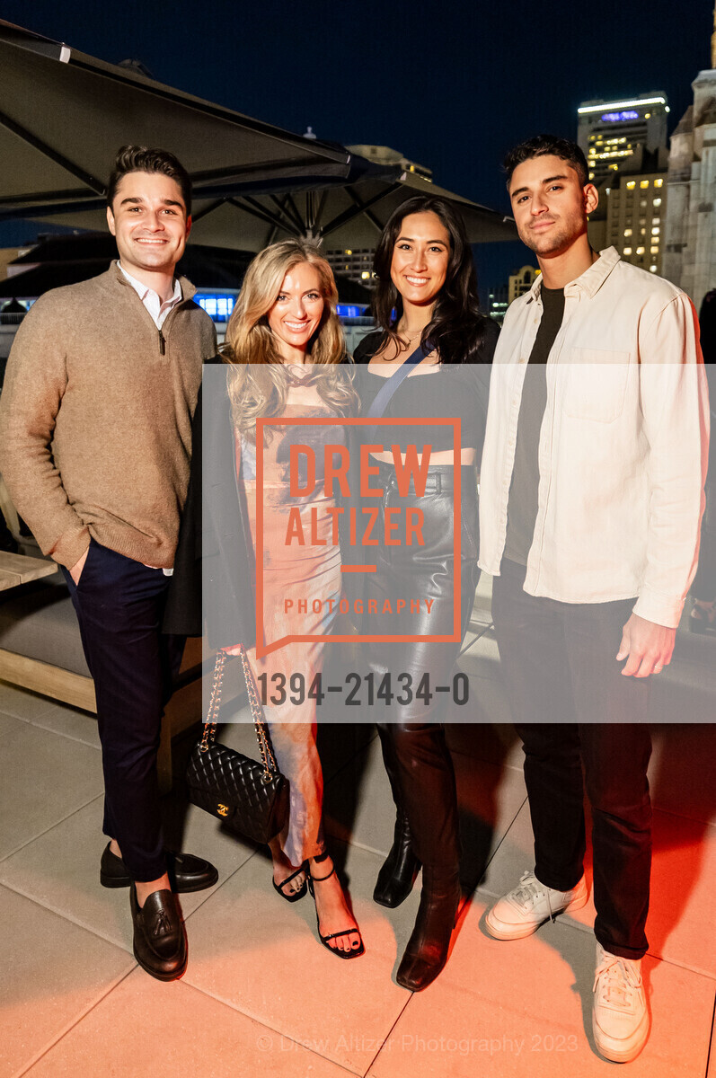 Jack Kyle, Megan Callahan, Rosa Keller, Luther Dajani, Chotto Matte Grand Opening, Chotto Matte. 50 O'Farrell St, SF, CA 94108 US, October 20th, 2023, Photo #1394-21434-0 Jack Kyle, Megan Callahan, Rosa Keller, Luther Dajani, Photo #1394-21434-0