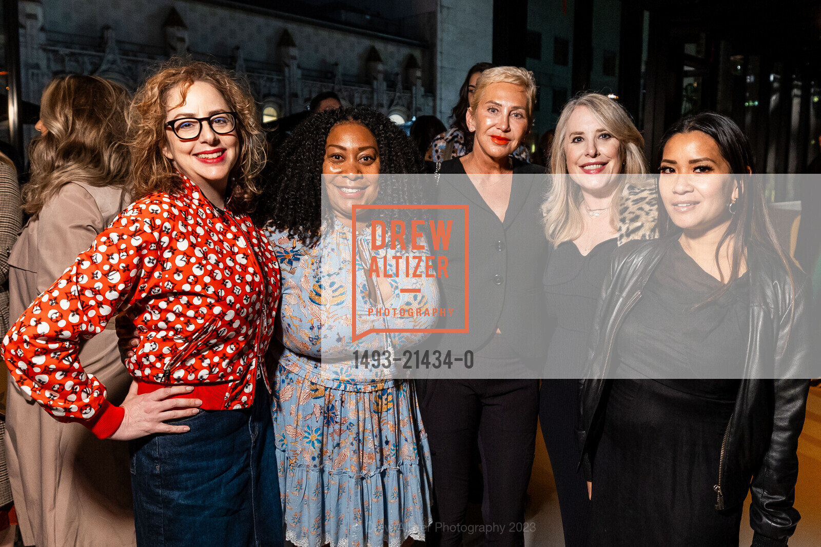 Stephanie Block, Gwyneth Borden, Jill Pietrowiak, Autumn O'Keefe, Lillian Phan, Chotto Matte Grand Opening, Chotto Matte. 50 O'Farrell St, SF, CA 94108 US, October 20th, 2023, Photo #1493-21434-0 Stephanie Block, Gwyneth Borden, Jill Pietrowiak, Autumn O'Keefe, Lillian Phan, Photo #1493-21434-0