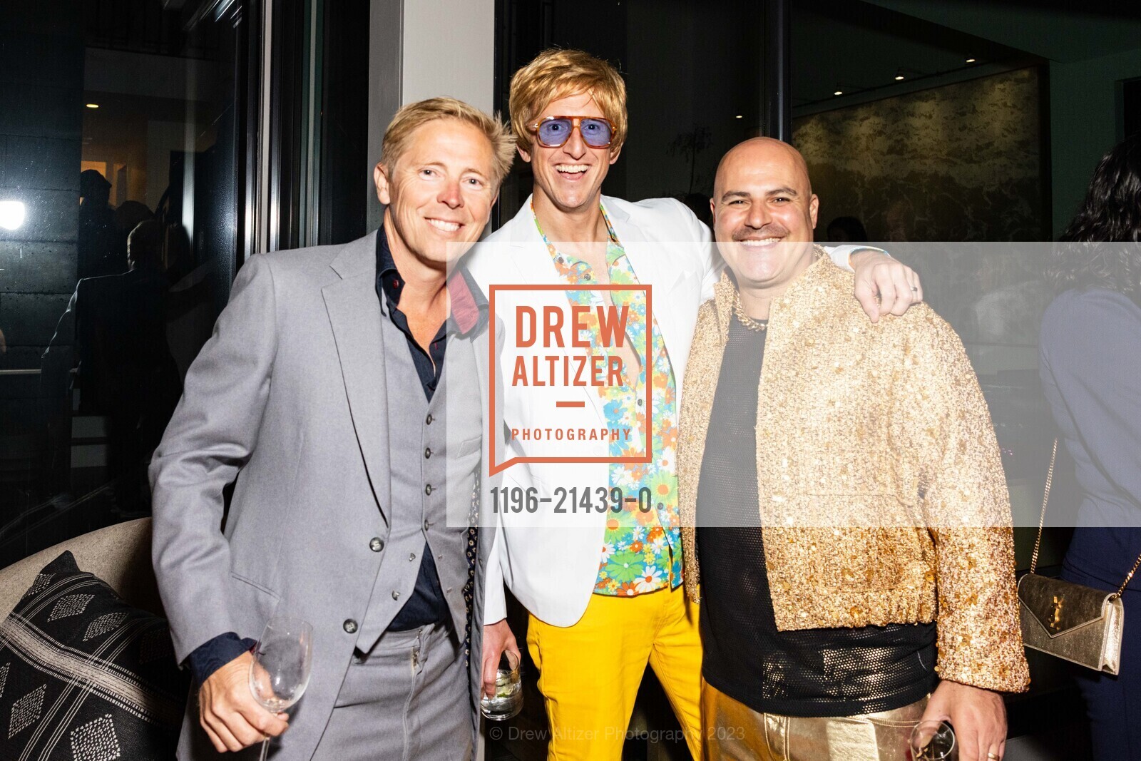 Arne Morkemo, Jeremy Devich, Youssef Zohny, "La Discotheque", a Benefit for Belvedere Hawthorne Nursery School, Private Residence. 3668 Paradise Drive, October 20th, 2023, Photo #1196-21439-0 Arne Morkemo, Jeremy Devich, Youssef Zohny, Photo #1196-21439-0
