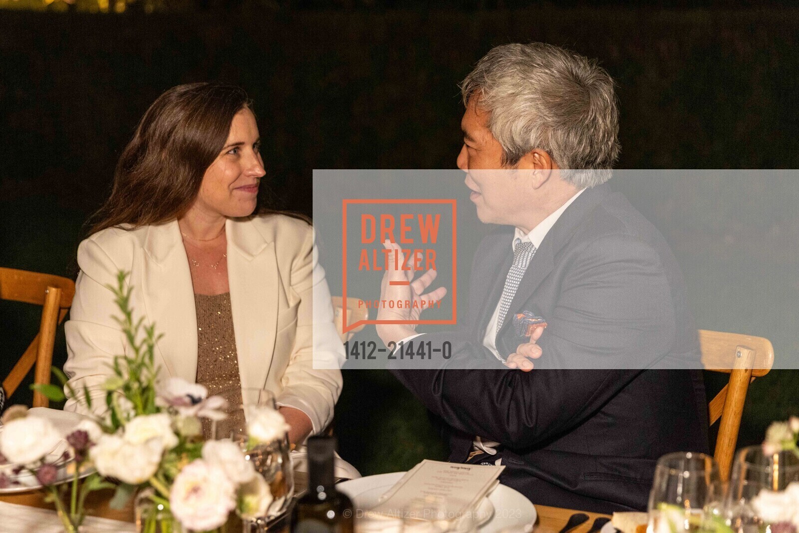 Rebecca Evans, Raymond Liu, Neiman Marcus San Francisco and Palo Alto Present HOLLYWOOD GLAMOUR by Brunello Cucinelli, Filoli. 86 Cañada Rd, Woodside, CA 94062 US, October 21st, 2023, Photo #1412-21441-0 Rebecca Evans, Raymond Liu, Photo #1412-21441-0