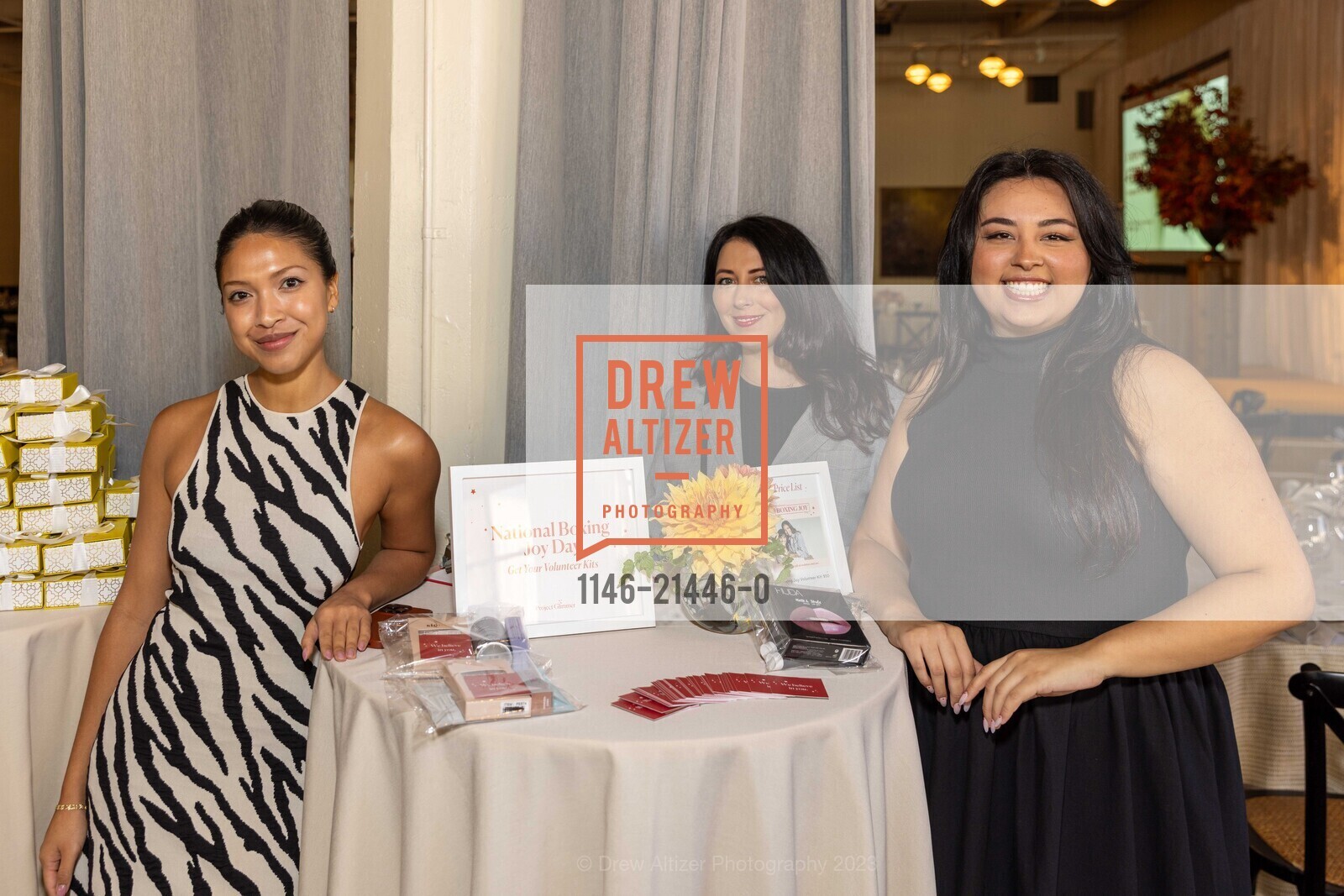 Danielle Martinez, Kasey Hartman, Stefanie Rodriguez, Project Glimmer Annual Luncheon, Terra Gallery & Event Venue. 511 Harrison St, SF, CA 94105 US, October 26th, 2023, Photo #1146-21446-0 Danielle Martinez, Kasey Hartman, Stefanie Rodriguez, Photo #1146-21446-0