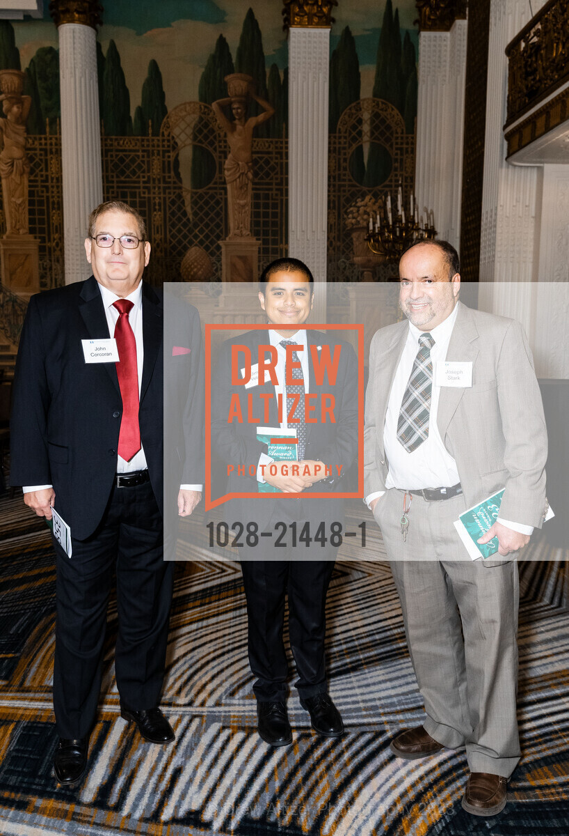 John Corcoran, Jimmy Velasco, Joe Stark, 30th Annual Brennan Award Dinner, The Westin St. Francis San Francisco on Union Square. 335 Powell St, SF, CA 94102 US, October 26th, 2023, Photo #1028-21448-1 John Corcoran, Jimmy Velasco, Joe Stark, Photo #1028-21448-1