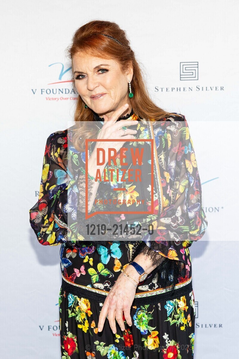 Sarah Ferguson Duchess of York, The V Foundation's "Dinner with the Duchess", Private Residence, October 27th, 2023, Photo #1219-21452-0 Sarah Ferguson Duchess of York, Photo #1219-21452-0