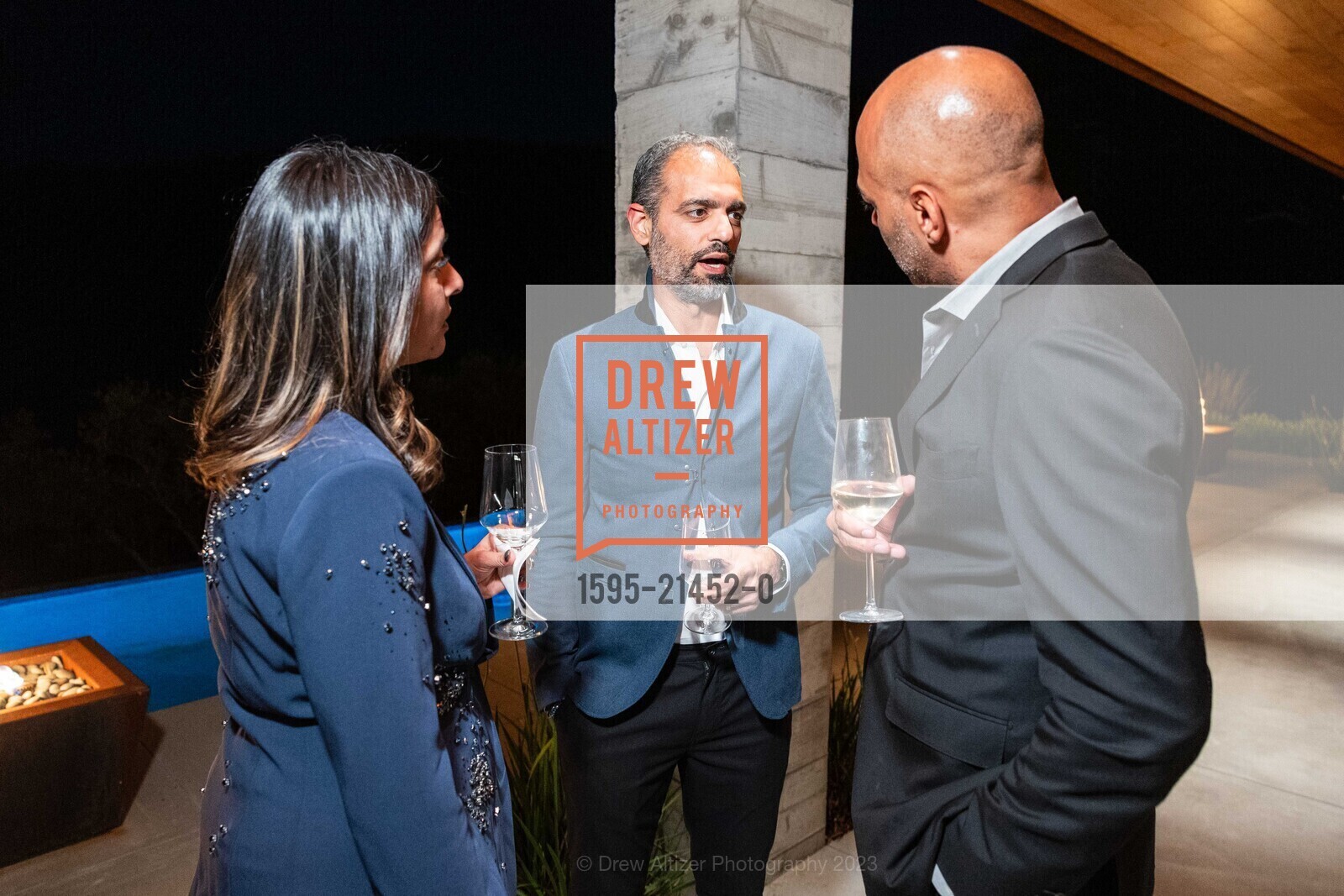 Neesha Dave, Sameer Samat, Barry Williams, The V Foundation's "Dinner with the Duchess", Private Residence, October 27th, 2023, Photo #1595-21452-0 Neesha Dave, Sameer Samat, Barry Williams, Photo #1595-21452-0