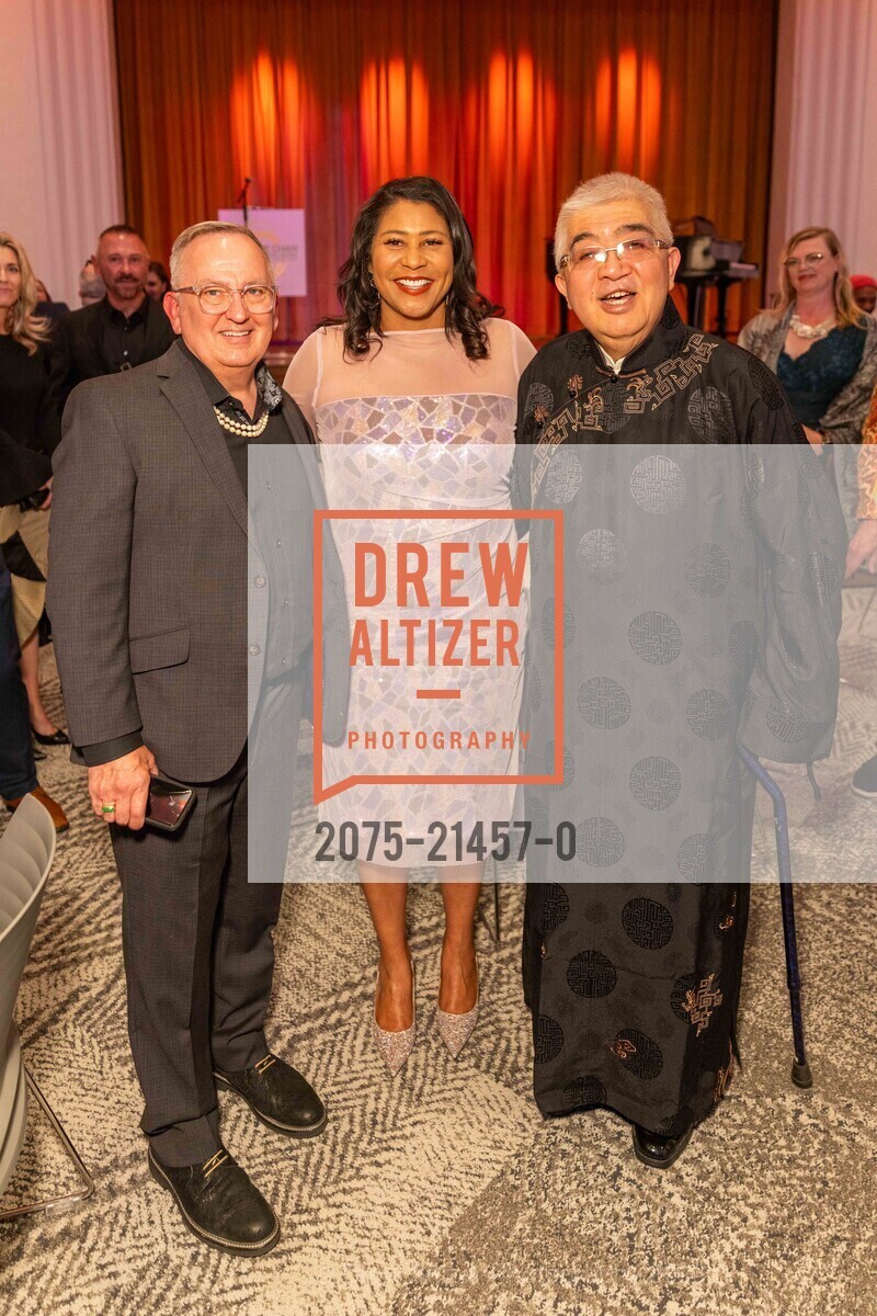 Edward Sell, London Breed, Terry Chan, Opening Celebration for the Chan National Queer Arts Center, Chan National Queer Arts Center. 170 Valencia St, SF, CA 94103 US, October 28th, 2023, Photo #2075-21457-0 Edward Sell, London Breed, Terry Chan, Photo #2075-21457-0