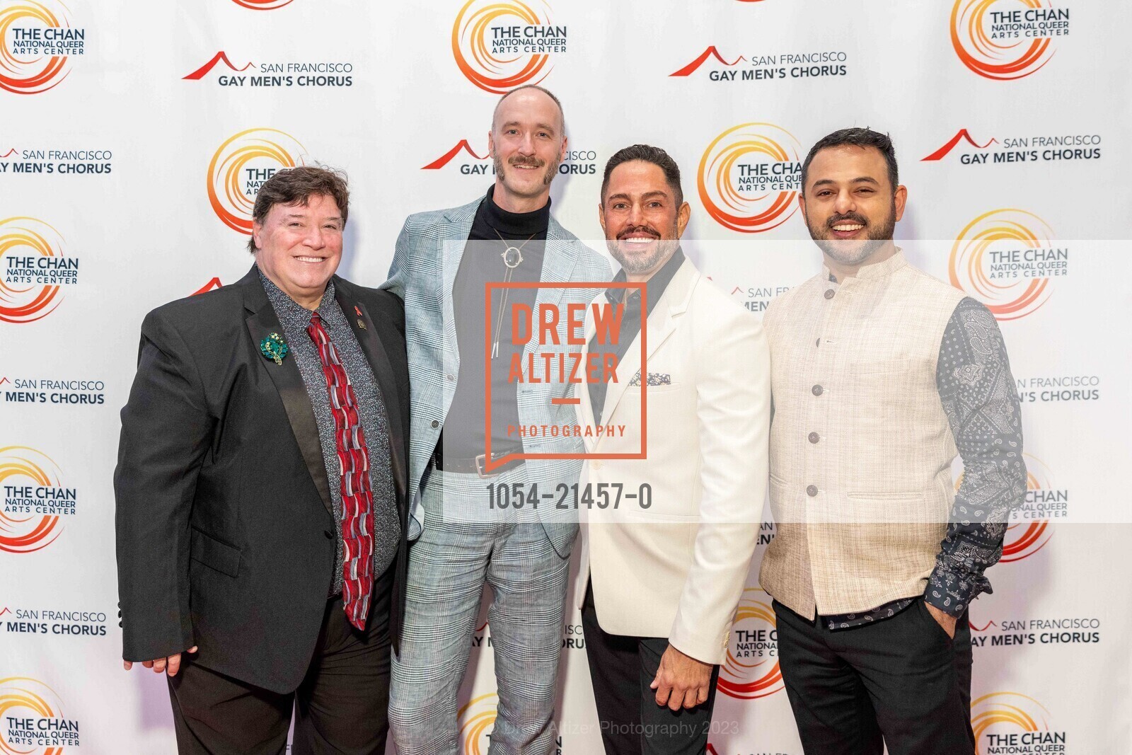 Timothy Pavek, Danny Sullivan, Chris Verdugo, Udit Sood, Opening Celebration for the Chan National Queer Arts Center, Chan National Queer Arts Center. 170 Valencia St, SF, CA 94103 US, October 28th, 2023, Photo #1054-21457-0 Timothy Pavek, Danny Sullivan, Chris Verdugo, Udit Sood, Photo #1054-21457-0