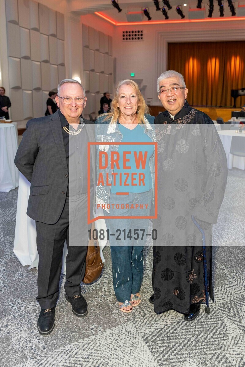 Edward Sell, Gloria Honeywell, Terry Chan, Opening Celebration for the Chan National Queer Arts Center, Chan National Queer Arts Center. 170 Valencia St, SF, CA 94103 US, October 28th, 2023, Photo #1081-21457-0 Edward Sell, Gloria Honeywell, Terry Chan, Photo #1081-21457-0