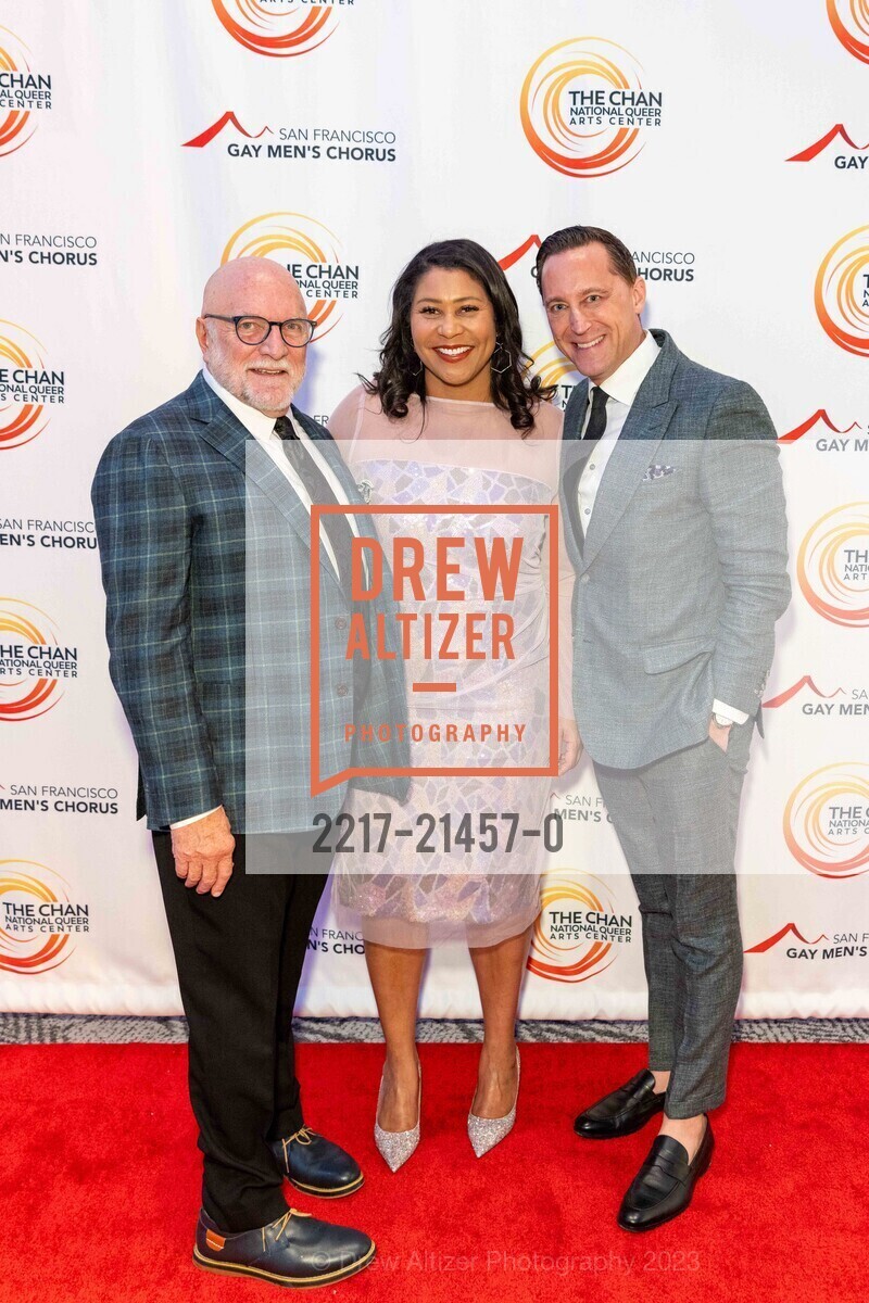 Timothy Selig, London Breed, Sean Livingston, Opening Celebration for the Chan National Queer Arts Center, Chan National Queer Arts Center. 170 Valencia St, SF, CA 94103 US, October 28th, 2023, Photo #2217-21457-0 Timothy Selig, London Breed, Sean Livingston, Photo #2217-21457-0