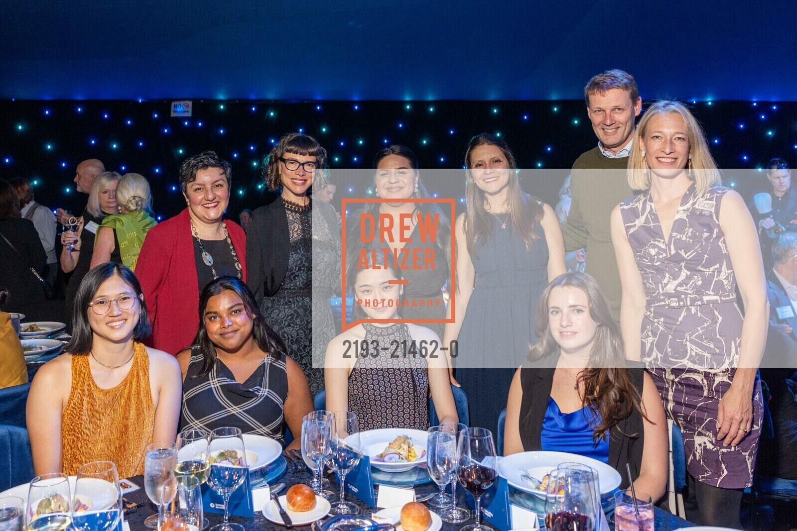 Rebecca Ju, Trity Pourbahrami, Aneesha Gharpurey, Kate Bassett, Caitlin Chiang, Adilene Moreno, Maria Franco Chuaire, Bernd Cordes, Jennifer Ryan, The Monterey Bay Aquarium's David Packard Award Dinner, Rosewood Sand Hill. 2825 Sand Hill Rd, Menlo Park, CA 94025 US, Photo #2193-21462-0 Rebecca Ju, Trity Pourbahrami, Aneesha Gharpurey, Kate Bassett, Caitlin Chiang, Adilene Moreno, Maria Franco Chuaire, Bernd Cordes, Jennifer Ryan, Photo #2193-21462-0
