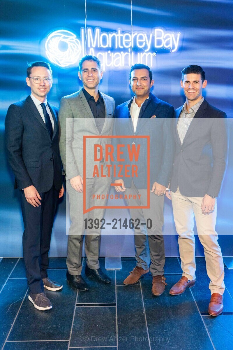Kevin Minnick, Abraham Tabaie, Ashkan Marsh, Nick Rasines, The Monterey Bay Aquarium's David Packard Award Dinner, Rosewood Sand Hill. 2825 Sand Hill Rd, Menlo Park, CA 94025 US, Photo #1392-21462-0 Kevin Minnick, Abraham Tabaie, Ashkan Marsh, Nick Rasines, Photo #1392-21462-0