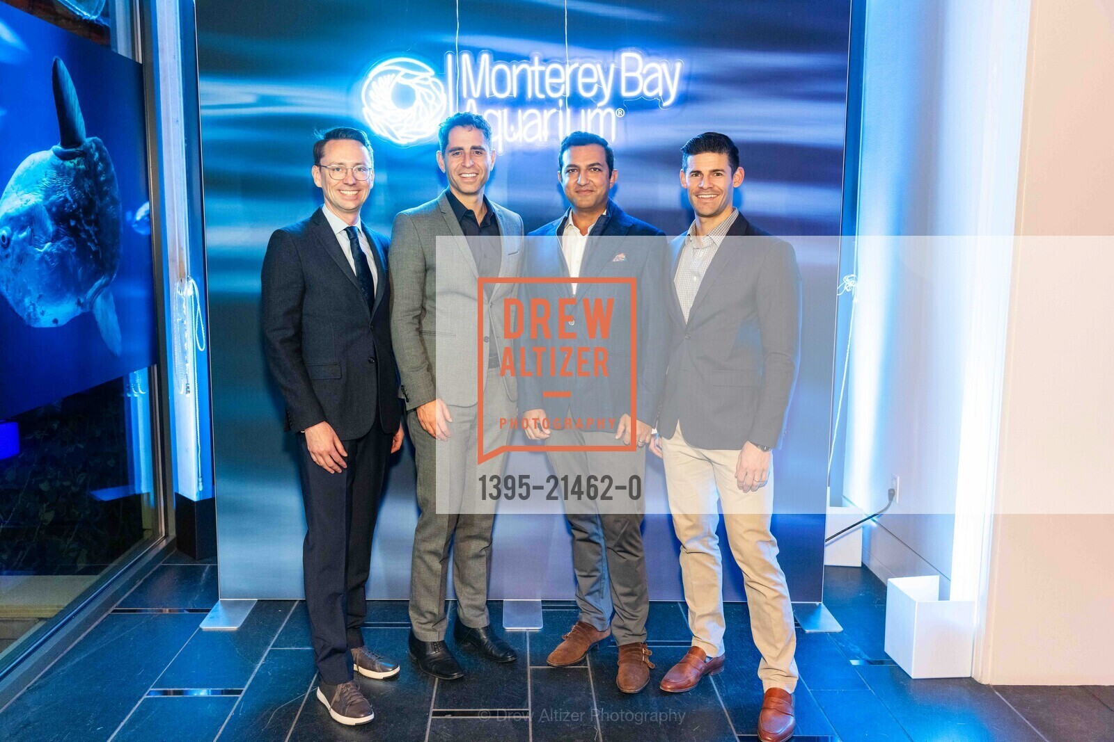Kevin Minnick, Abraham Tabaie, Ashkan Marsh, Nick Rasines, The Monterey Bay Aquarium's David Packard Award Dinner, Rosewood Sand Hill. 2825 Sand Hill Rd, Menlo Park, CA 94025 US, Photo #1395-21462-0 Kevin Minnick, Abraham Tabaie, Ashkan Marsh, Nick Rasines, Photo #1395-21462-0