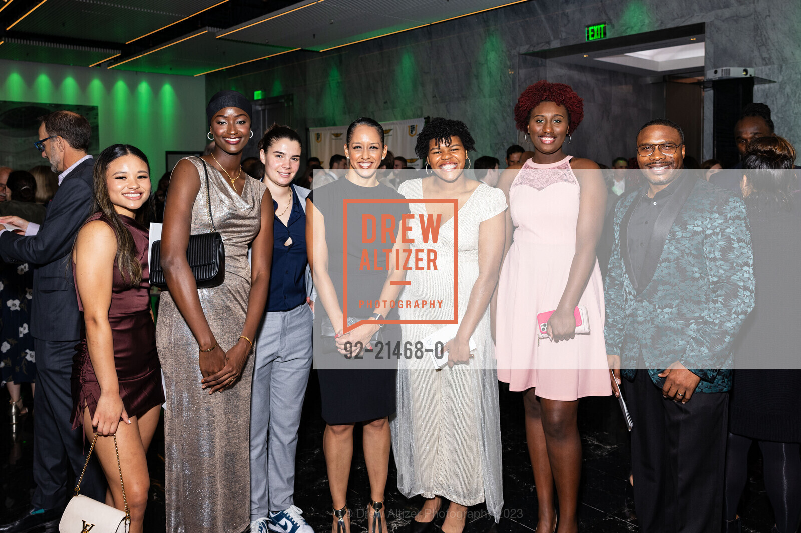 Jasmine Gayles, Seynabou Thiam, Sol Castro, Brooke Jenkins, Debora dos Santos, Lorena Barbosa, Derrick Brown, The Hilltop Club Foundation Tip-Off Gala, One Sansome Street. One Sansome Street, SAN FRANCISCO, California 94104 US, November 4th, 2023, Photo #92-21468-0 Jasmine Gayles, Seynabou Thiam, Sol Castro, Brooke Jenkins, Debora dos Santos, Lorena Barbosa, Derrick Brown, Photo #92-21468-0