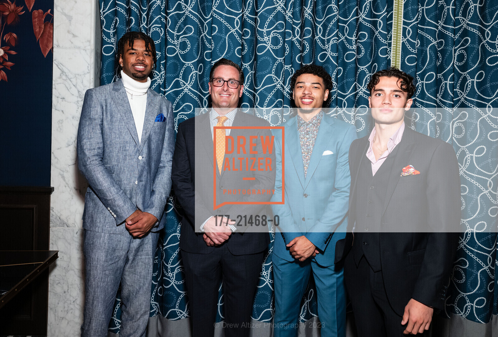 Isaiah Hawthorne, Christian Diggs, Marcus Williams, Jake Cioe, Photo #177-21468-0