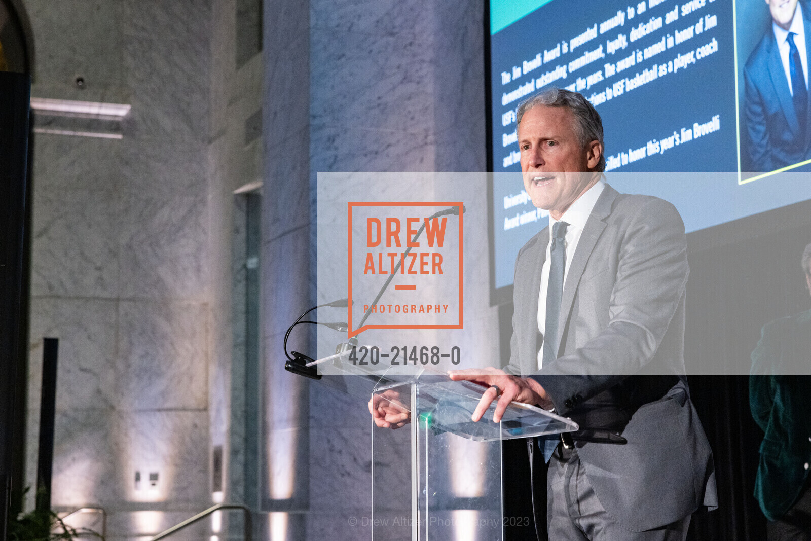 Patrick McNicholas, The Hilltop Club Foundation Tip-Off Gala, One Sansome Street. One Sansome Street, SAN FRANCISCO, California 94104 US, November 4th, 2023, Photo #420-21468-0 Patrick McNicholas, Photo #420-21468-0