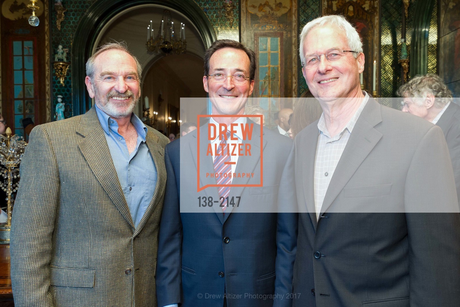 Victor Rauch, Zack Griffin, David Roe, Gordon and Ann Getty Host the Crowden School 10 year anniversary John Adams Young Composers Program, Private Residence, May 3rd, 2017, Photo #138-2147 Victor Rauch, Zack Griffin, David Roe, Photo #138-2147