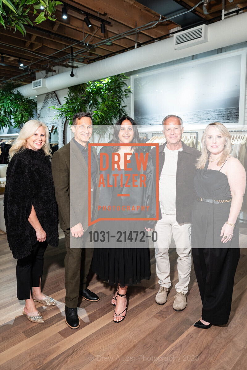 Sharyn Bires, Michael McCarthy, Meena Anvary, Alan Klein, Autumn O’Keefe, Banana Republic's Geary Flagship Store Grand Opening, Banana Republic. 152 Geary St, SF, CA 94108 US, November 2nd, 2023, Photo #1031-21472-0 Sharyn Bires, Michael McCarthy, Meena Anvary, Alan Klein, Autumn O’Keefe, Photo #1031-21472-0