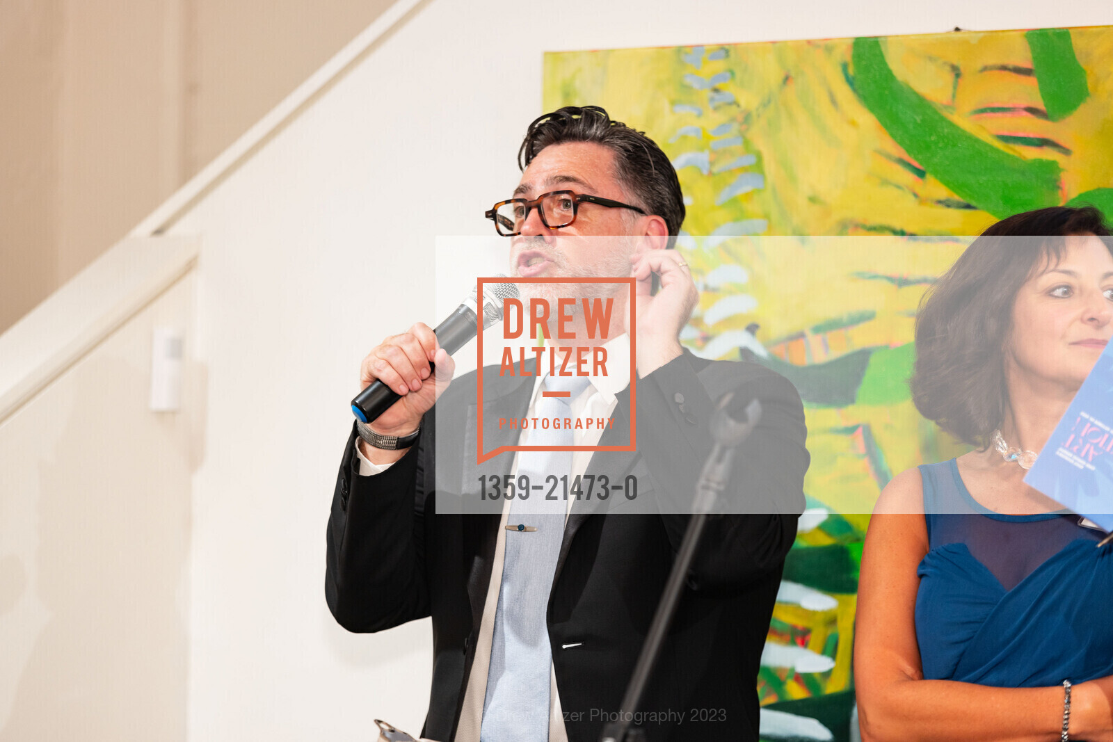 Aaron Bastian, Michelle Mansour, Root Division Art Auction 2023, Root Division, October 26th, 2023, Photo #1359-21473-0 Aaron Bastian, Michelle Mansour, Photo #1359-21473-0