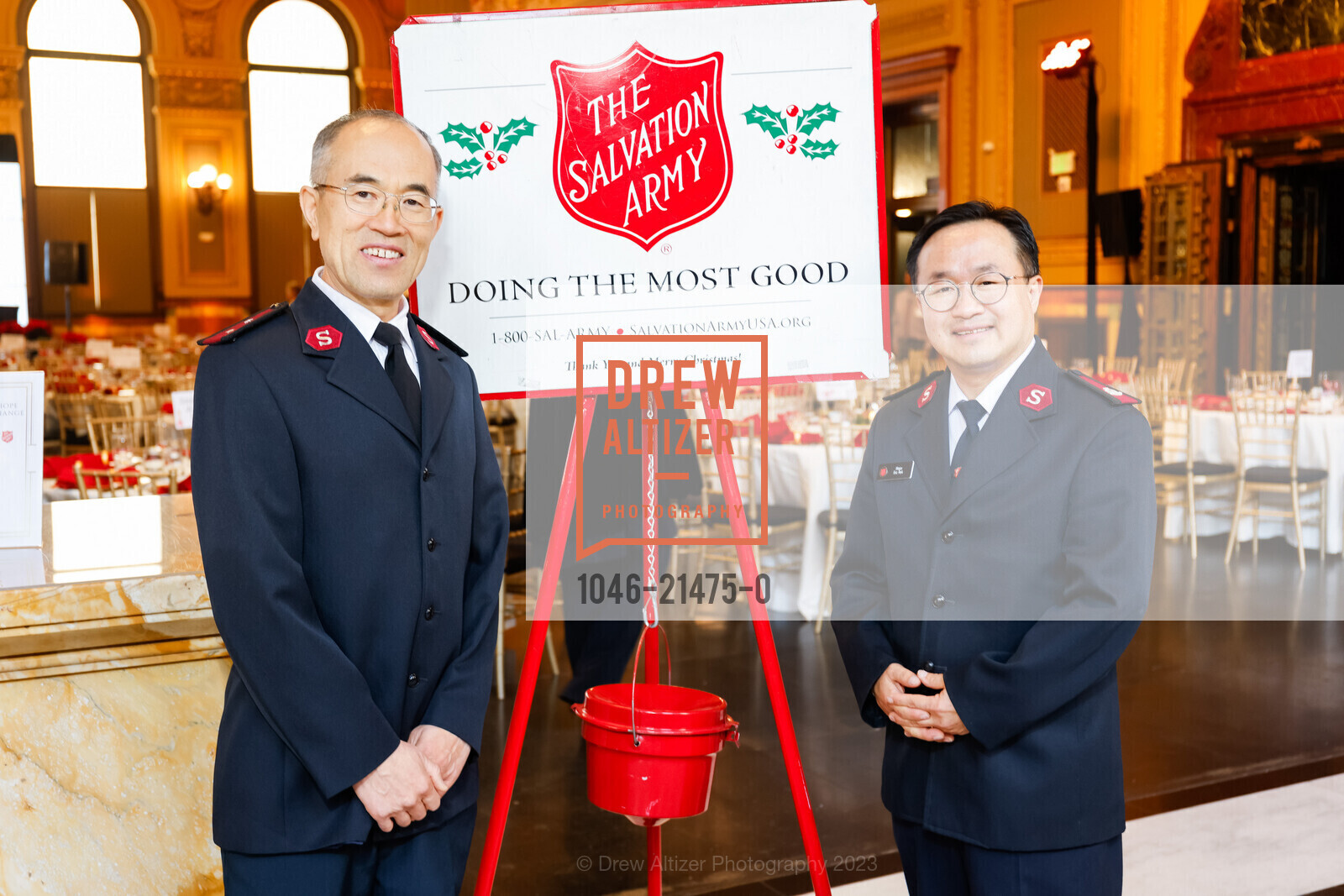 Joe Zhao, Eric Park, Salvation Army's Holiday Luncheon, The Hibernia. 1 Jones St, SF, CA 94102 US, November 8th, 2023, Photo #1046-21475-0 Joe Zhao, Eric Park, Photo #1046-21475-0