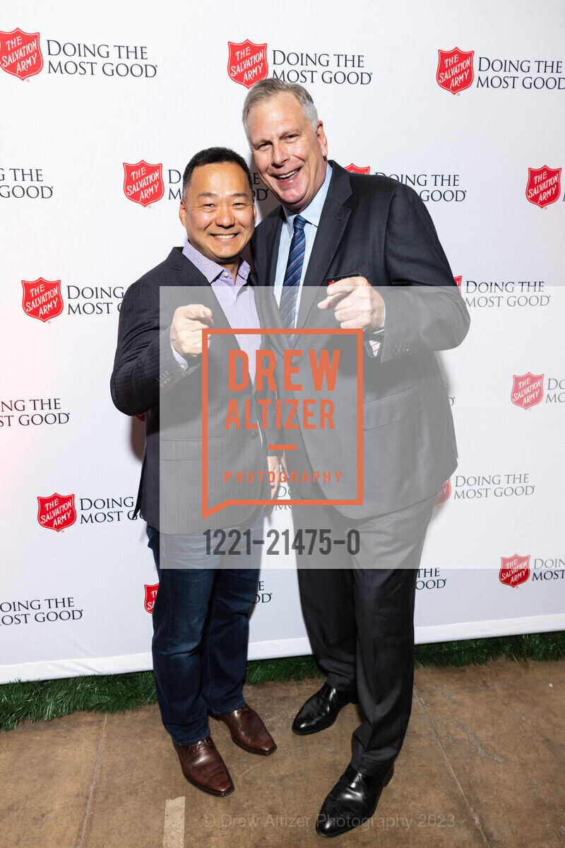 Tim Eun, Ernst Bauer, Salvation Army's Holiday Luncheon, The Hibernia. 1 Jones St, SF, CA 94102 US, November 8th, 2023, Photo #1221-21475-0 Tim Eun, Ernst Bauer, Photo #1221-21475-0