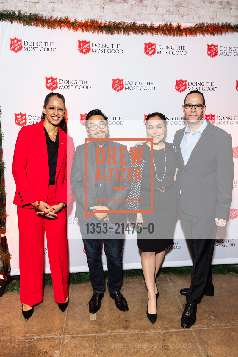 Brooke Jenkins, Garry Tan, Hydra Mendoza, Steve Adami, Salvation Army's Holiday Luncheon, The Hibernia. 1 Jones St, SF, CA 94102 US, November 8th, 2023, Photo #1353-21475-0 Brooke Jenkins, Garry Tan, Hydra Mendoza, Steve Adami, Photo #1353-21475-0