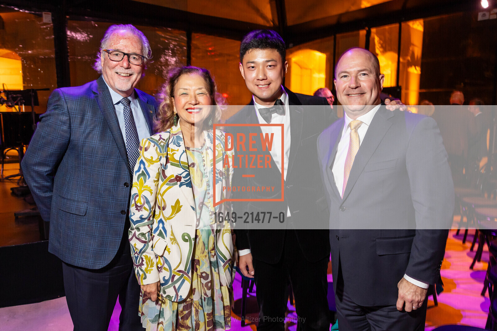 Christopher Lynch, Olivia Decker, Yang Bao, Christopher Barefoot, Opus One Premieres: Yang Bao’s Sol One, Opus One Winery. 7900 St Helena Hwy, Oakville, CA 94562 US, Photo #1649-21477-0 Christopher Lynch, Olivia Decker, Yang Bao, Christopher Barefoot, Photo #1649-21477-0
