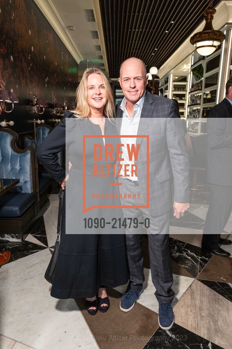 Hilary Newsom Callan, Geoffrey Callan, Representation Project's 2023 Gala, The Conservatory at One Sansome. One Sansome St, SF, CA 94104 US, November 9th, 2023, Photo #1090-21479-0 Hilary Newsom Callan, Geoffrey Callan, Photo #1090-21479-0