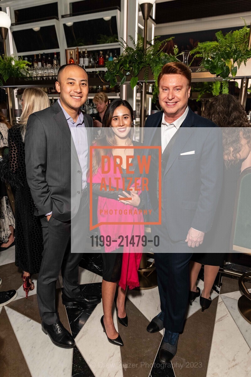 Ryan Lee, Julie Wu Lee, Doug Waggener, Representation Project's 2023 Gala, The Conservatory at One Sansome. One Sansome St, SF, CA 94104 US, November 9th, 2023, Photo #1199-21479-0 Ryan Lee, Julie Wu Lee, Doug Waggener, Photo #1199-21479-0