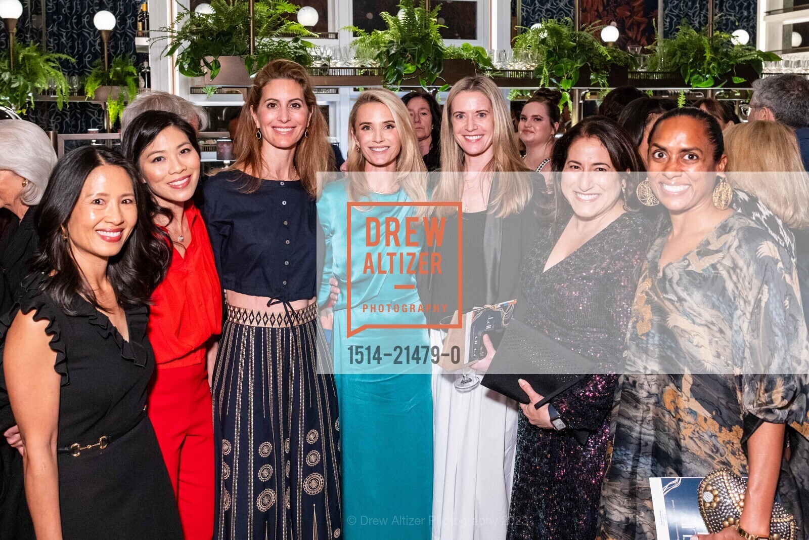 Emily Liu Foy, Catherine An, Dixie Hersh, Jennifer Siebel Newsom, Lila LaHood, Blye Faust, Nisha Rodrigo, Representation Project's 2023 Gala, The Conservatory at One Sansome. One Sansome St, SF, CA 94104 US, November 9th, 2023, Photo #1514-21479-0 Emily Liu Foy, Catherine An, Dixie Hersh, Jennifer Siebel Newsom, Lila LaHood, Blye Faust, Nisha Rodrigo, Photo #1514-21479-0