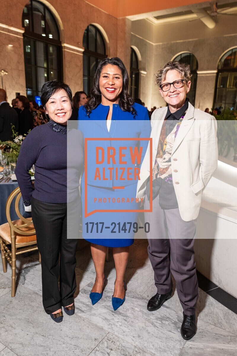 Ashley Cheng, London Breed, Deborah Walker, Representation Project's 2023 Gala, The Conservatory at One Sansome. One Sansome St, SF, CA 94104 US, November 9th, 2023, Photo #1717-21479-0 Ashley Cheng, London Breed, Deborah Walker, Photo #1717-21479-0