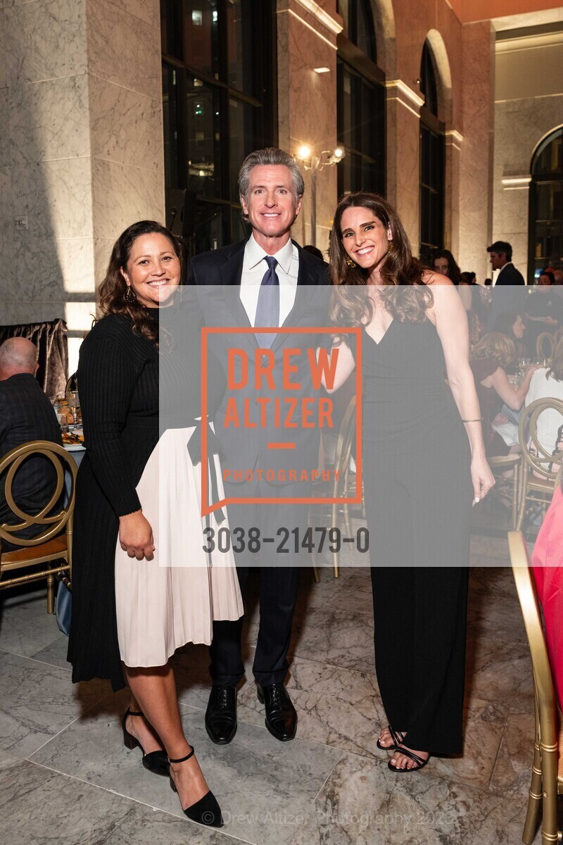 Holly Martinez, Gavin Newsom, Julia Spiegel, Representation Project's 2023 Gala, The Conservatory at One Sansome. One Sansome St, SF, CA 94104 US, November 9th, 2023, Photo #3038-21479-0 Holly Martinez, Gavin Newsom, Julia Spiegel, Photo #3038-21479-0