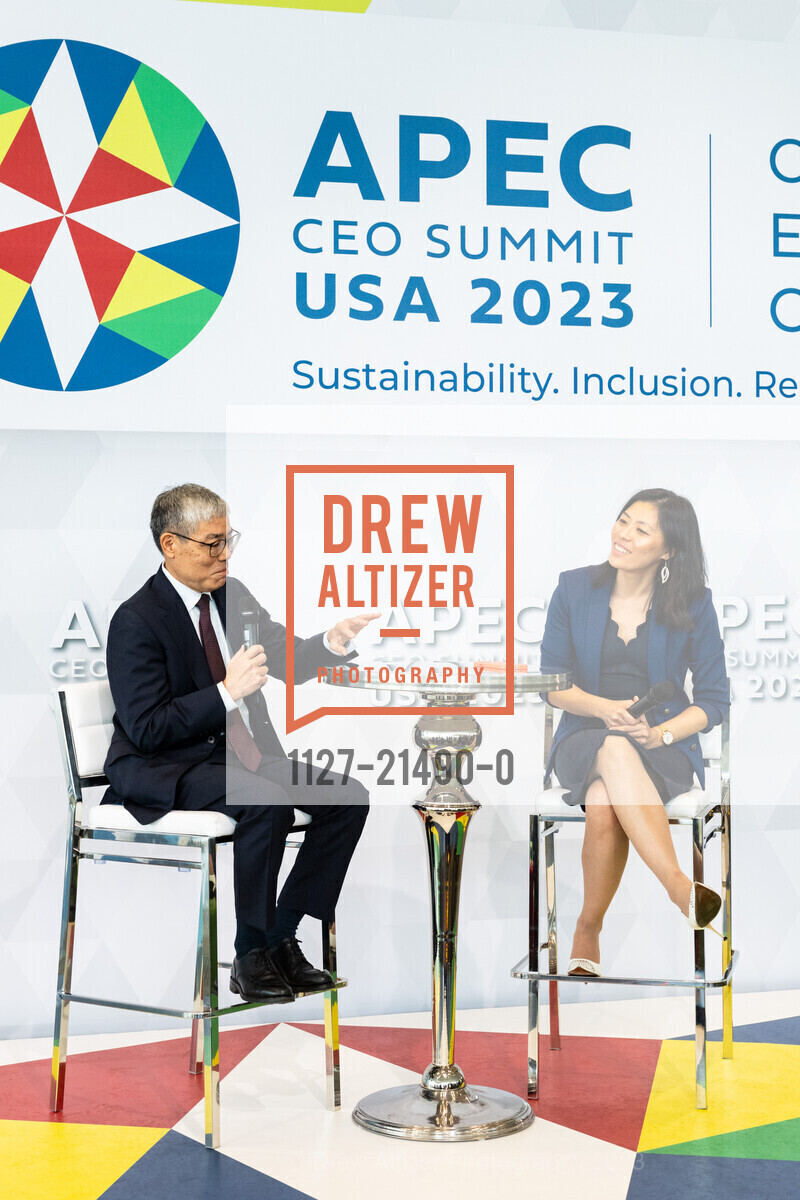 James Higa, Tammy Ma, Asia Society Northern California at APEC CEO Summit 2023, San Francisco. SF, CA US, November 16th, 2023, Photo #1127-21490-0 James Higa, Tammy Ma, Photo #1127-21490-0