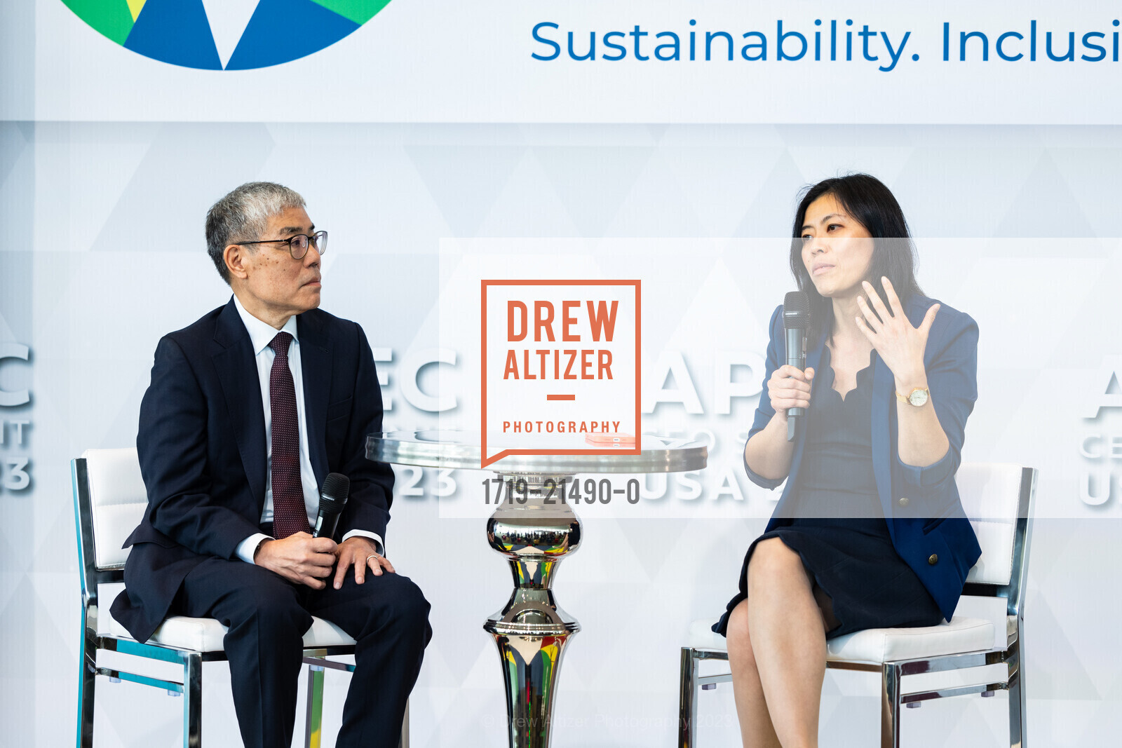 James Higa, Tammy Ma, Asia Society Northern California at APEC CEO Summit 2023, San Francisco. SF, CA US, November 16th, 2023, Photo #1719-21490-0 James Higa, Tammy Ma, Photo #1719-21490-0
