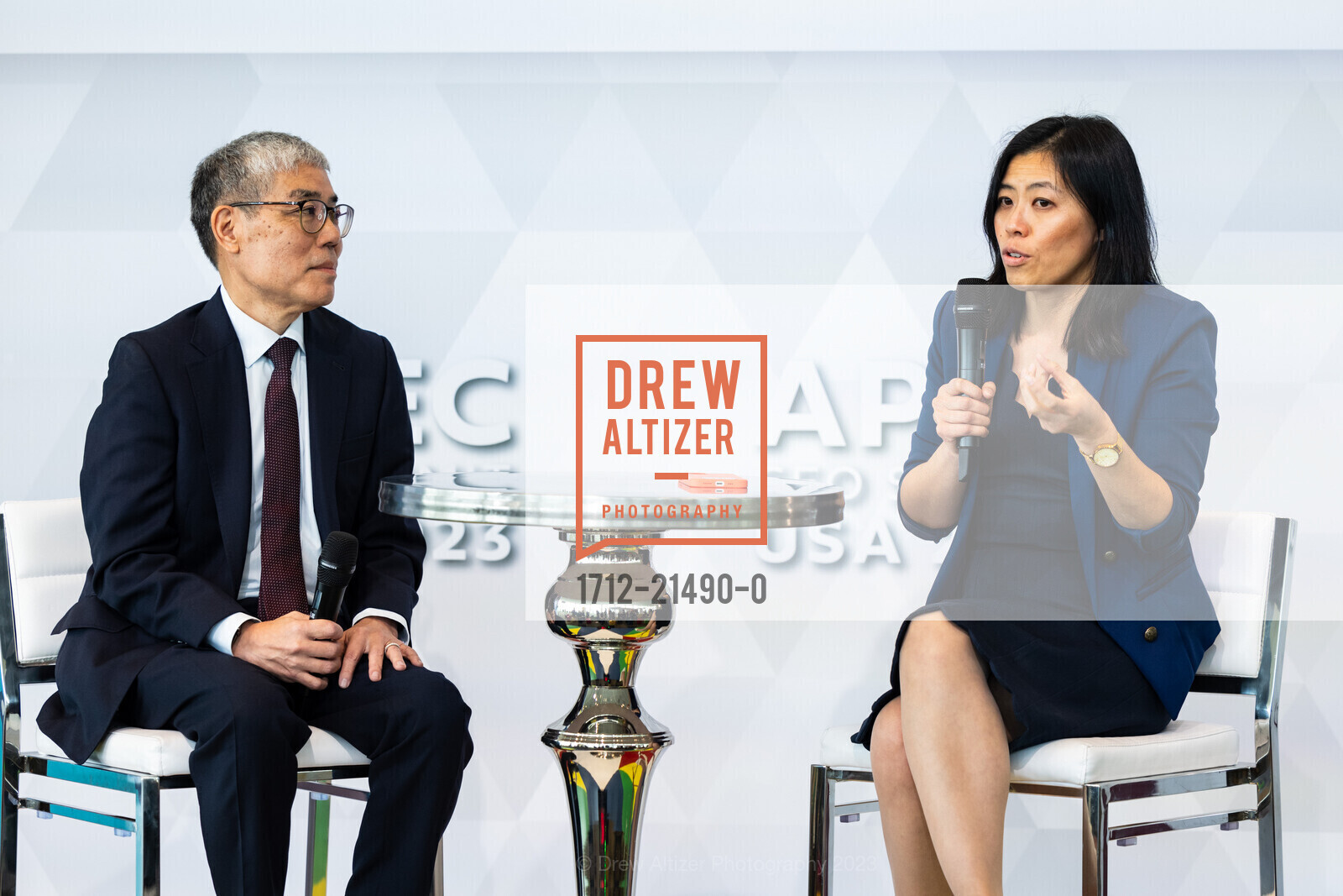 James Higa, Tammy Ma, Asia Society Northern California at APEC CEO Summit 2023, San Francisco. SF, CA US, November 16th, 2023, Photo #1712-21490-0 James Higa, Tammy Ma, Photo #1712-21490-0