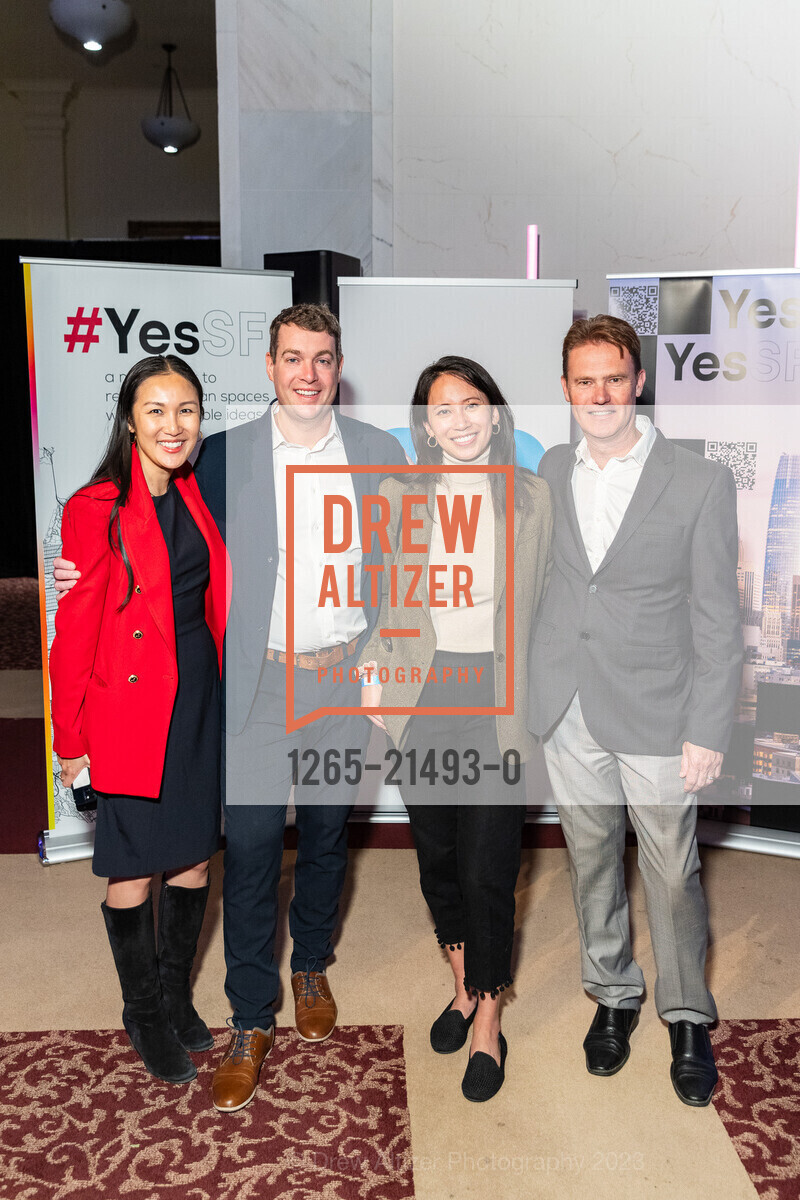 Sharon Lai, Sean McFetridge, Cynthia Woo, Andrew Crimston, San Francisco Chamber of Commerce & The APEC Innovation Zone at City Hall, San Francisco City Hall. 1 Dr Carlton B Goodlett Pl, SF, CA 94102, November 16th, 2023, Photo #1265-21493-0 Sharon Lai, Sean McFetridge, Cynthia Woo, Andrew Crimston, Photo #1265-21493-0