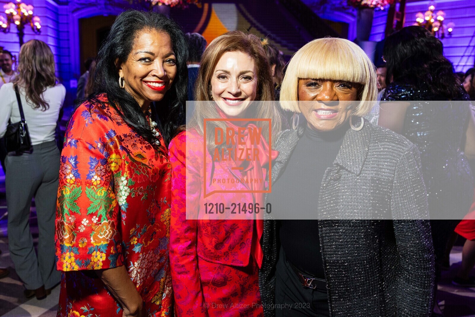 Denise Bradley-Tyson, Brenda Wright, Maryam Muduroglu, San Francisco City Hall hosts The Mayor's Media Reception for APEC 2023, San Francisco City Hall. 1 Dr Carlton B Goodlett Pl, SF, CA 94102 US, November 16th, 2023, Photo #1210-21496-0 Denise Bradley-Tyson, Brenda Wright, Maryam Muduroglu, Photo #1210-21496-0