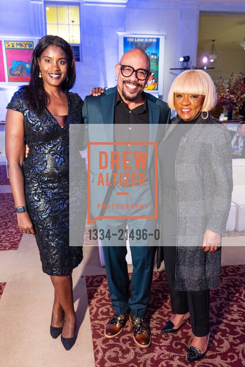 Tyra Fennell, Ralph Remington, Brenda Wright, San Francisco City Hall hosts The Mayor's Media Reception for APEC 2023, San Francisco City Hall. 1 Dr Carlton B Goodlett Pl, SF, CA 94102 US, November 16th, 2023, Photo #1334-21496-0 Tyra Fennell, Ralph Remington, Brenda Wright, Photo #1334-21496-0