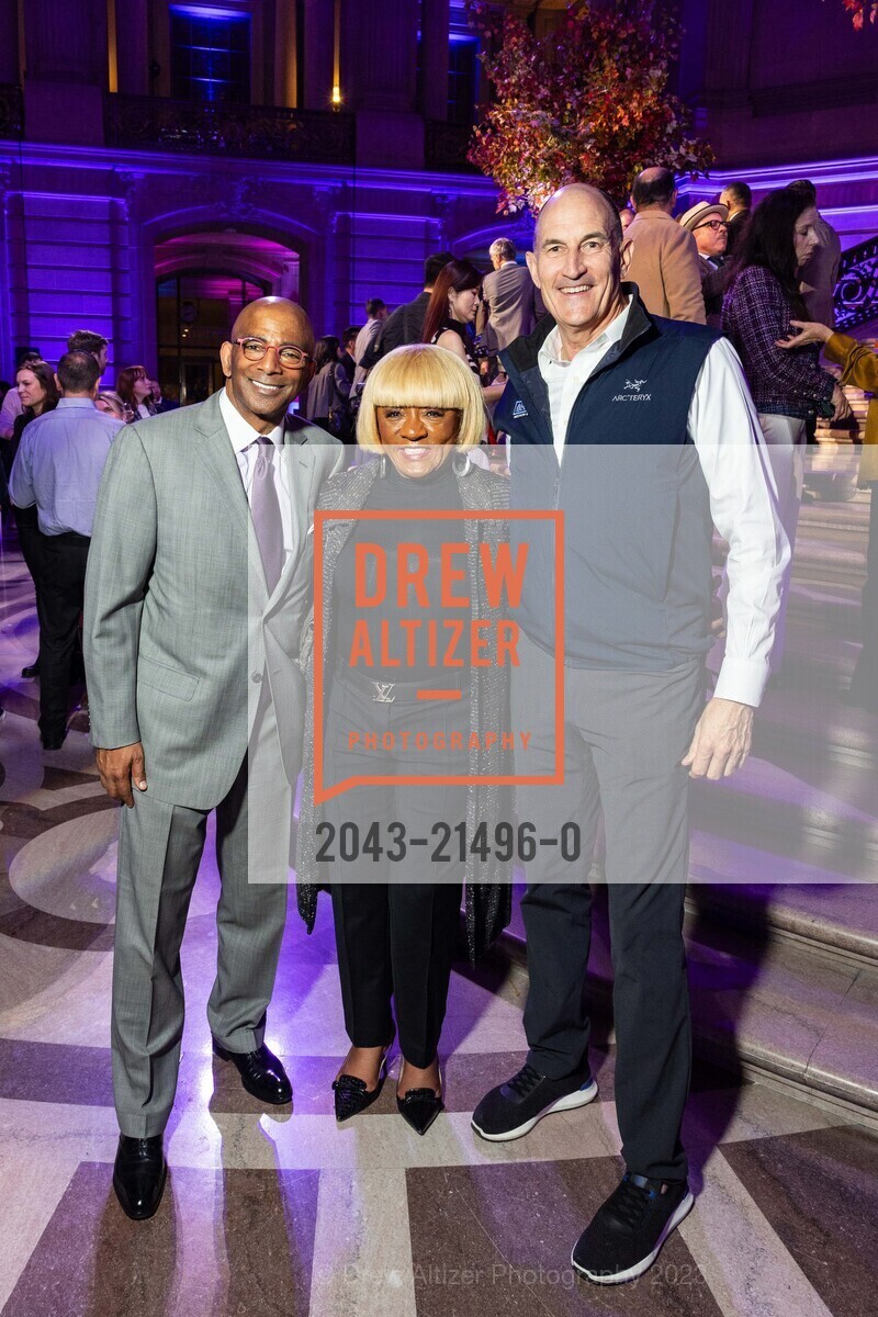 Steve Bowdry, Brenda Wright, Tom McCabe, San Francisco City Hall hosts The Mayor's Media Reception for APEC 2023, San Francisco City Hall. 1 Dr Carlton B Goodlett Pl, SF, CA 94102 US, November 16th, 2023, Photo #2043-21496-0 Steve Bowdry, Brenda Wright, Tom McCabe, Photo #2043-21496-0